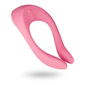 Satisfyer Multifun 2 vibrator in pink, designed for pleasure with powerful motors and unique shape.