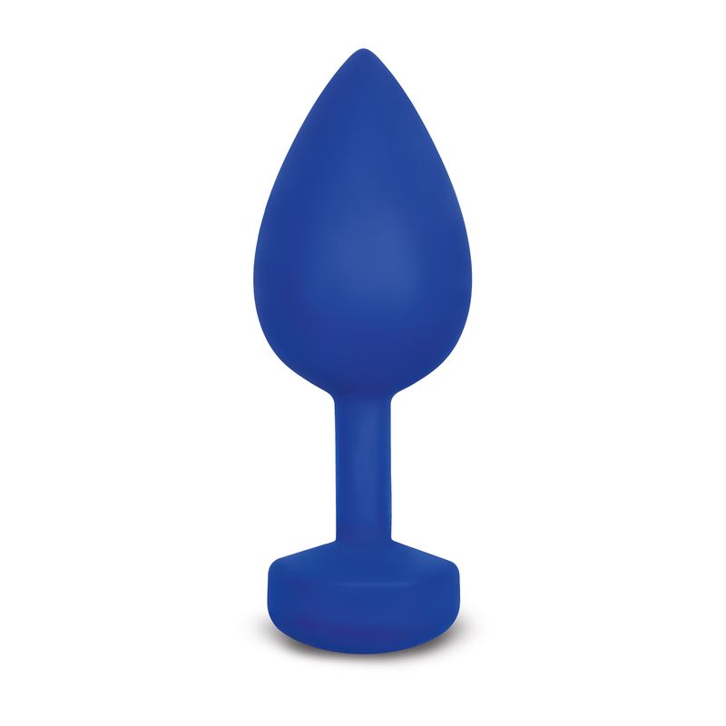 Gplug Large Navy Blue rechargeable silicone anal plug for enhanced pleasure and stimulation.