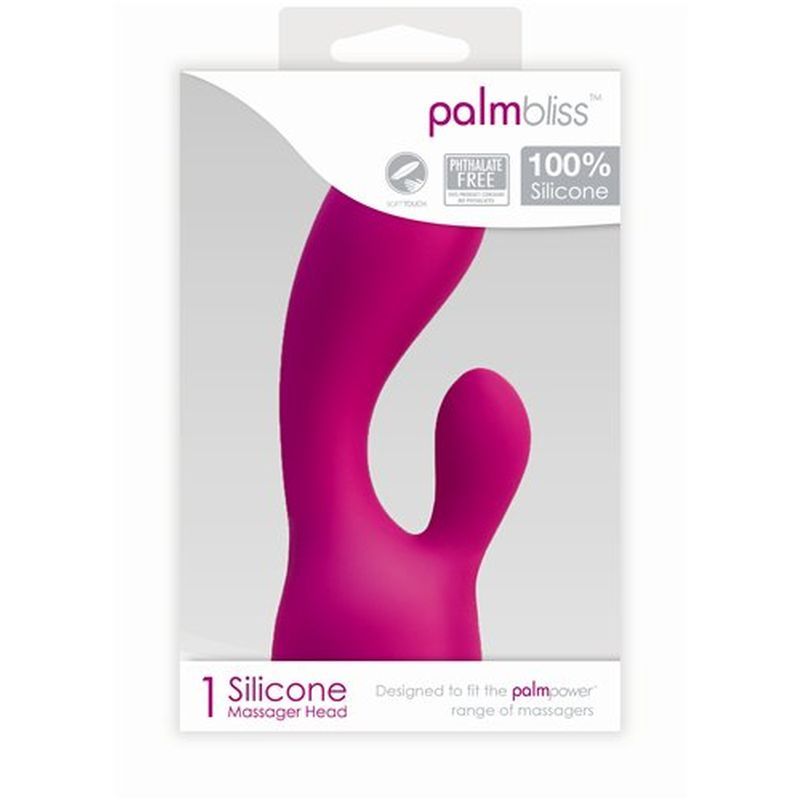 PalmPower silicone attachment - PalmBliss 100% silicone massager head for enhanced pleasure.