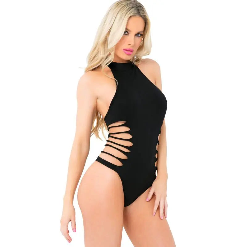 Slit N Spin Bodysuit Pink Lipstick Discreet Intimate Essentials.
