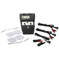 Zeus Beginner Electrosex Kit with e-stim unit, electrodes, and cables for enjoyable intimate experiences.