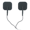 Zeus Deluxe Black Electro Pads 2 Pk for intimate essentials, featuring high quality silicone with conductive properties.