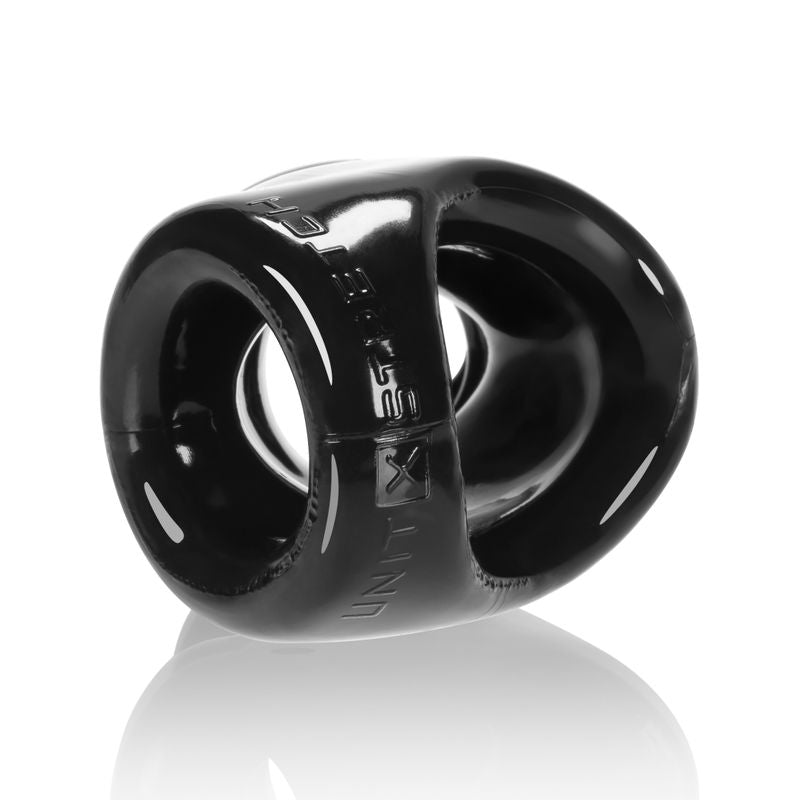 Unit X Stretch Cocksling Black, a sleek and stretchy cock ring for enhanced pleasure and support.