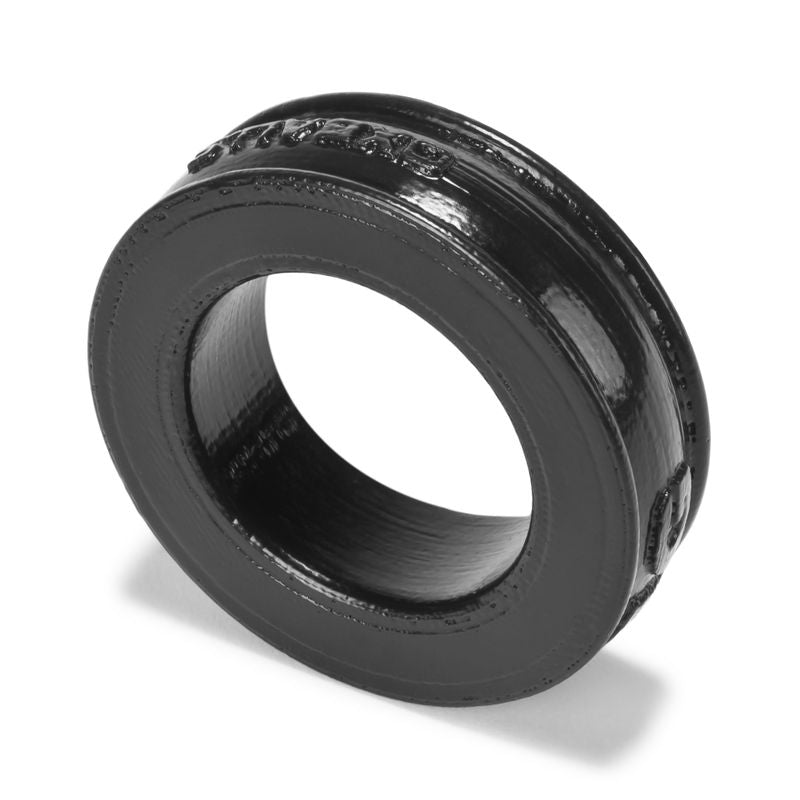 black silicone cockring by OXBALLS, designed for comfort and durability, perfect for extended wear.