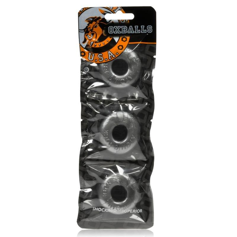 Ringer Cockring 3 Pc Steel by OxBalls from Discreet Intimate Essentials for  Adult Toys, quality products at discount affordable prices.