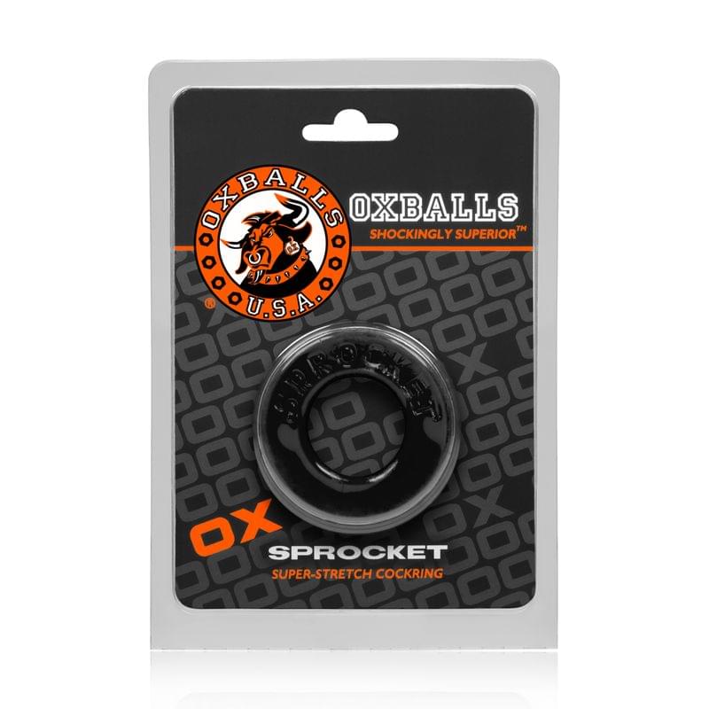 Sprocket Cockring Black by OxBalls from Discreet Intimate Essentials for  Adult Toys, quality products at discount affordable prices.