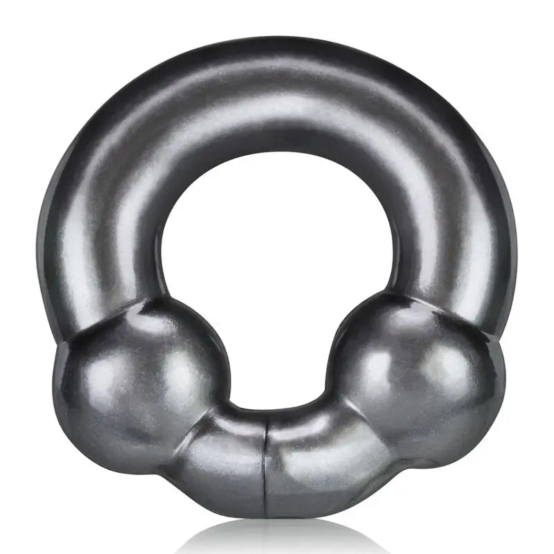Ultraballs 2 Pk Cockring Black And Clear OxBalls Discreet Intimate Essentials.