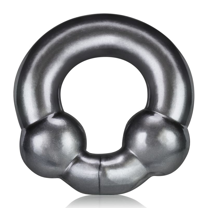 Ultraballs cockring steel designed for stretch and comfort, featuring a sleek, blubbery design for optimal grip.
