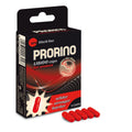 PRORINO Libido Capsules For Women 5 Pc in packaging with red capsules, enhancing sexual vitality and desire.