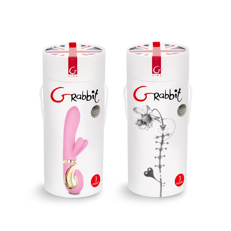 G-Rabbit Candy Pink packaging featuring a G-spot vibrator designed for powerful stimulation and pleasure.