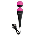 PalmPower massage wand USB in black and pink with power cord, perfect for intense relaxation and massage.