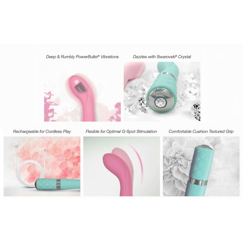 Pillow Talk Sassy Pink, featuring deep vibrations, flexibility for G-spot stimulation, and a comfortable cushion grip.