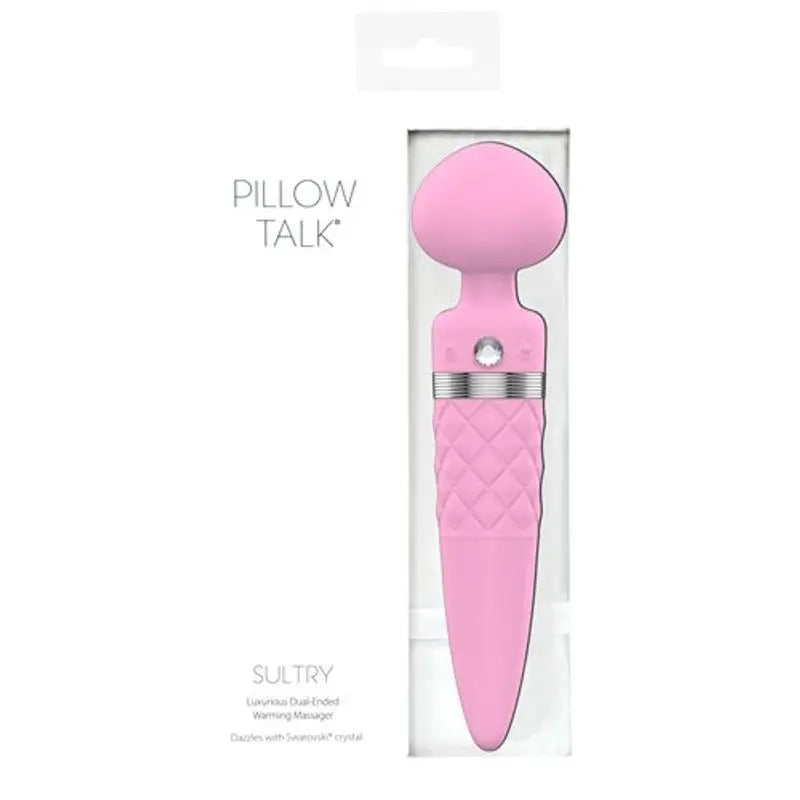Pillow Talk Sultry Dual Ended Warming Massager Pink Pillow Talk Discreet Intimate Essentials.