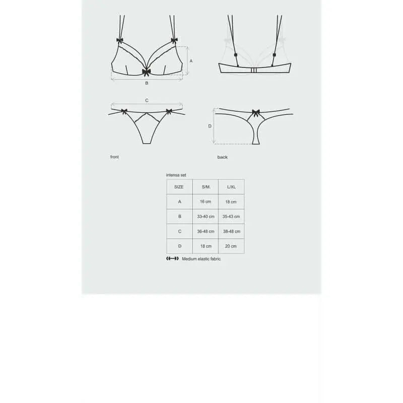 Intensa 2 Pc Set Obsessive Discreet Intimate Essentials.