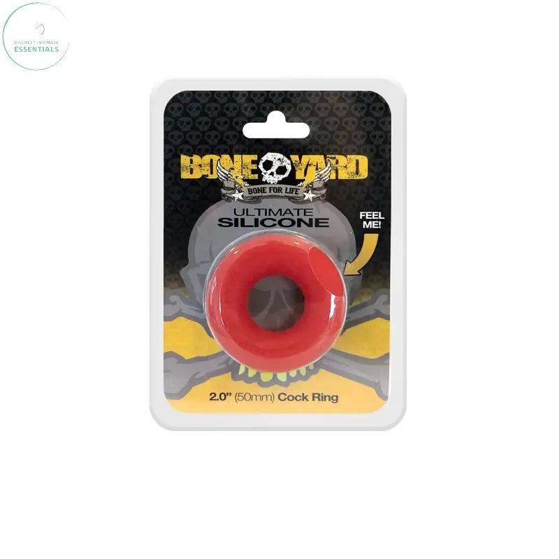 Affordable quality Ultimate Silicone Cock Ring Red  from Boneyard by Discreet Intimate Essentials with Discreet Delivery 