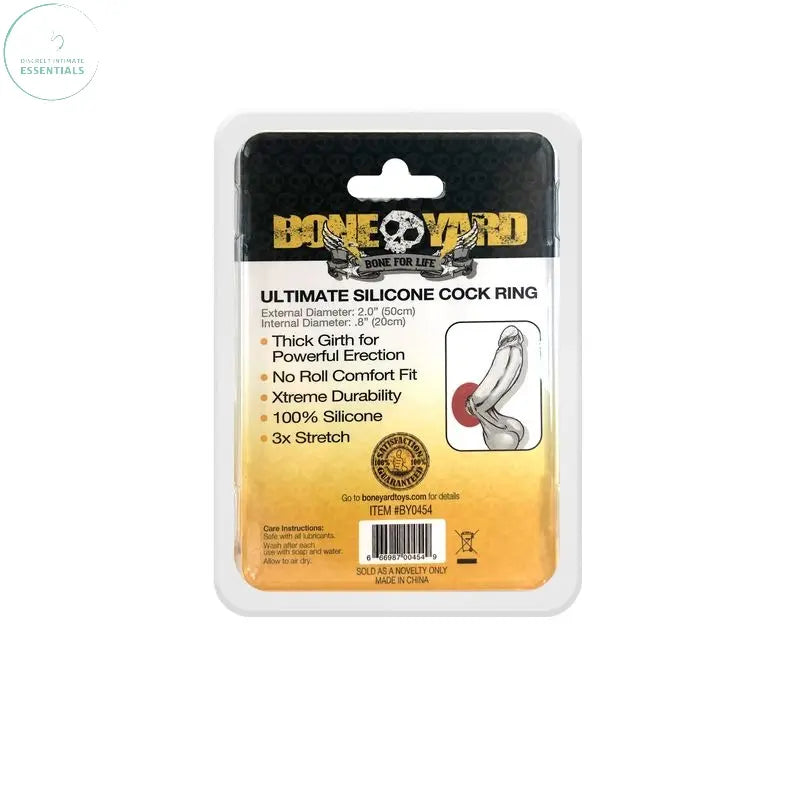 Affordable quality Ultimate Silicone Cock Ring Red  from Boneyard by Discreet Intimate Essentials with Discreet Delivery 