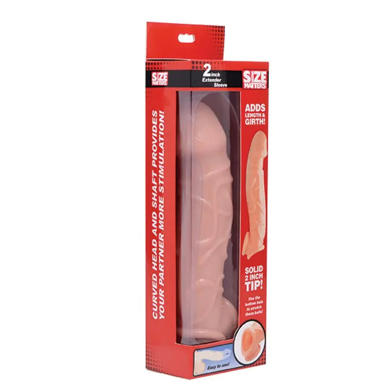 2in Extender Sleeve Flesh Size Matters Discreet Intimate Essentials.