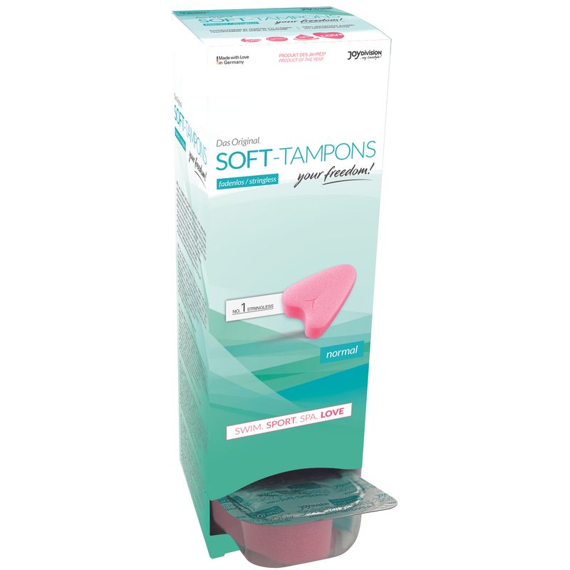 Beppy Soft Sponge 10 Pc - string-less menstrual sponge for comfortable menstrual fluid absorption.