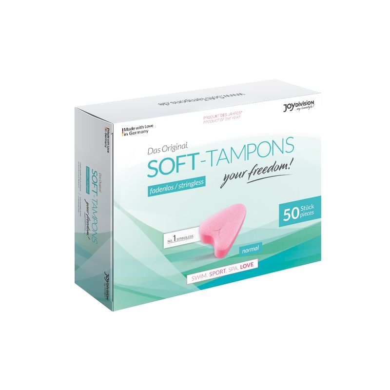 Beppy Soft Sponge Normal 50 Pc box packaging showcasing soft menstrual sponge for comfortable period use.