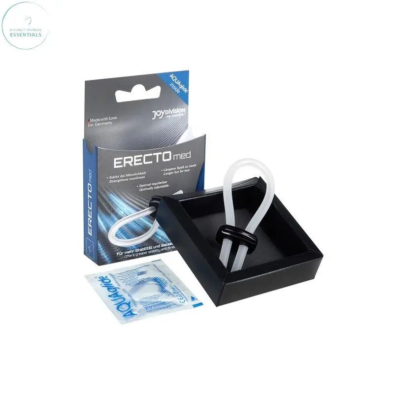 Affordable quality ERECTOmed Adjustable Cock Ring Clear  from JOYDIVISION by Discreet Intimate Essentials with Discreet Delivery 