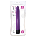 Shibari 10X Pulsations Vibrator in purple, water-resistant, 5-inch slim design.