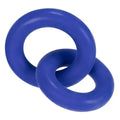 Affordable quality DUO Linked Cock/Ball Rings by Hunkyjunk Cobalt  from Hunkyjunk by Discreet Intimate Essentials with Discreet Delivery 