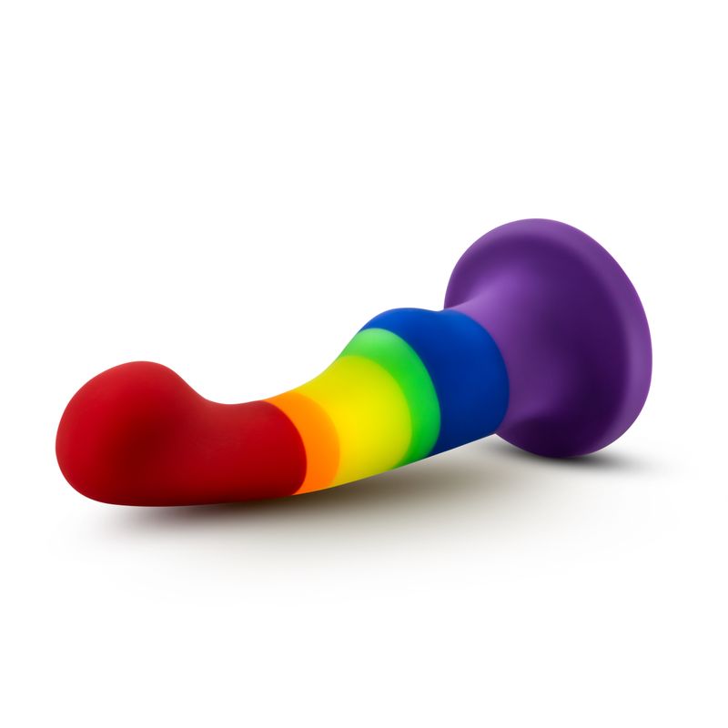 Avant Pride P1 Freedom silicone dildo for pleasure with a colorful design and strong suction base.