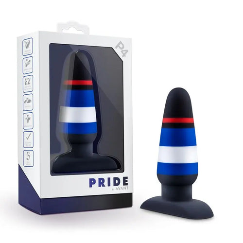 Avant Pride P4 Power Play Silicone Butt Plug Avant Discreet Intimate Essentials.
