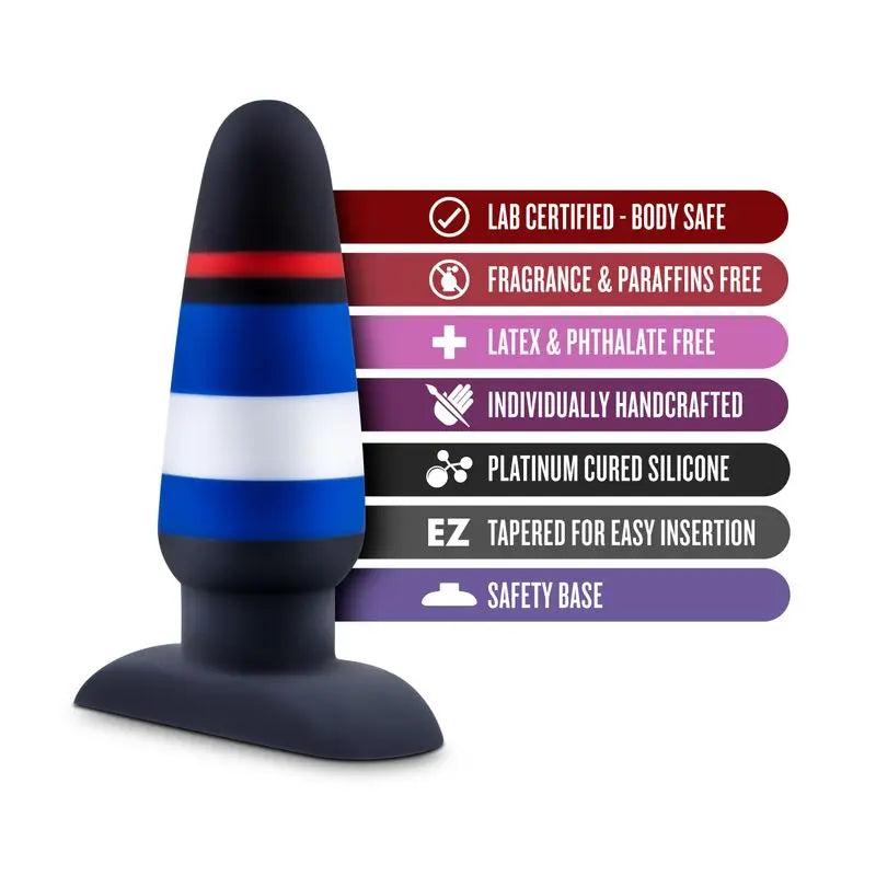 Avant Pride P4 Power Play Silicone Butt Plug Avant Discreet Intimate Essentials.