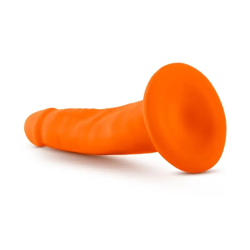 Neo Dual Density Cock 6in Neon Orange Neo Discreet Intimate Essentials.