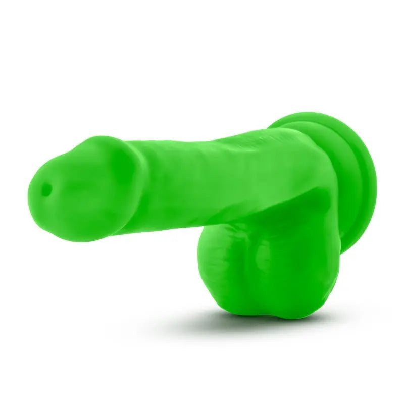 Neo Dual Density Cock With Balls 6in Neon Green Neo Discreet Intimate Essentials.