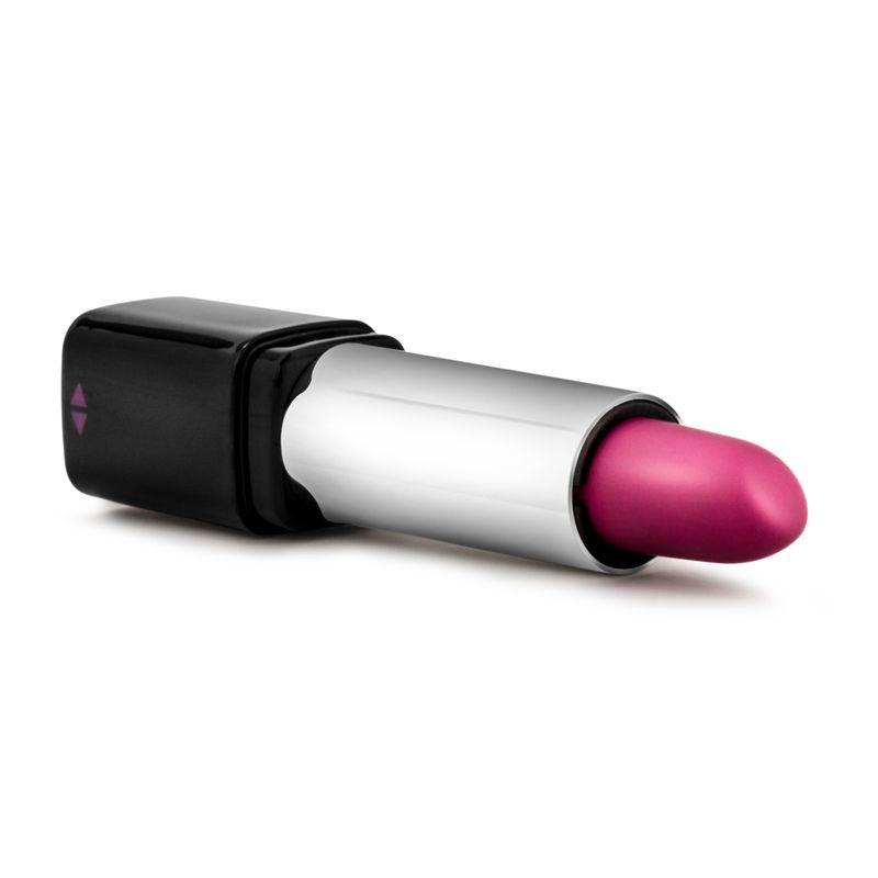 Rose Lipstick Vibe product image showcasing a vibrant pink lipstick design within a sleek black container.