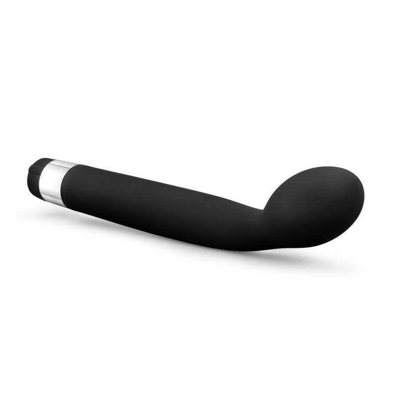 Sleek black Rose Scarlet G-Spot vibrator with silver detail for powerful G-spot stimulation.