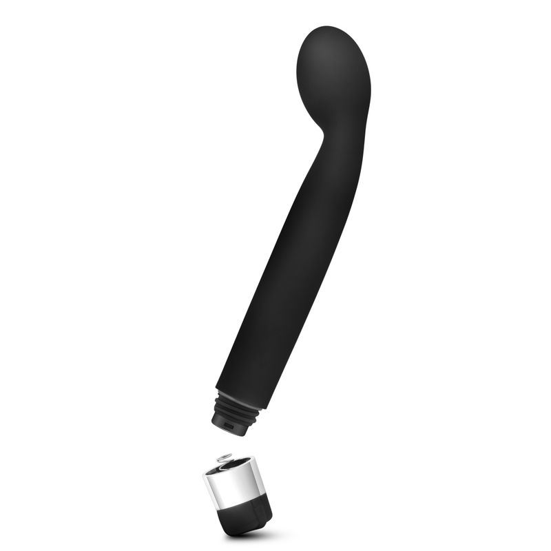 Rose Scarlet G Black G-Spot vibrator with sleek design and strong motor for powerful stimulation.
