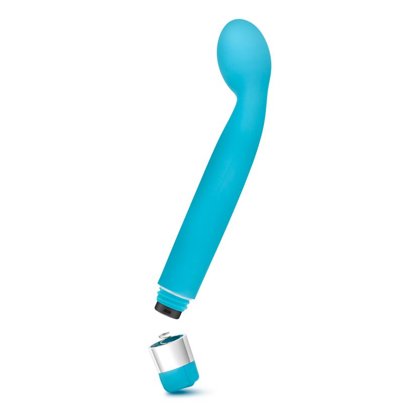 Rose Scarlet G Blue G-Spot vibrator showcasing its sleek design and powerful motor for ultimate pleasure.