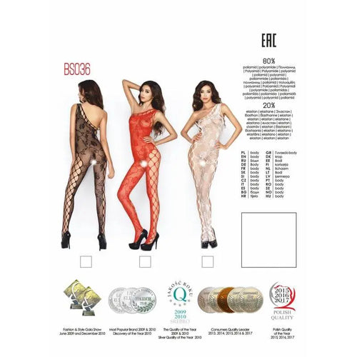 Bodysuit BS036 Red Passion Lingerie Discreet Intimate Essentials.
