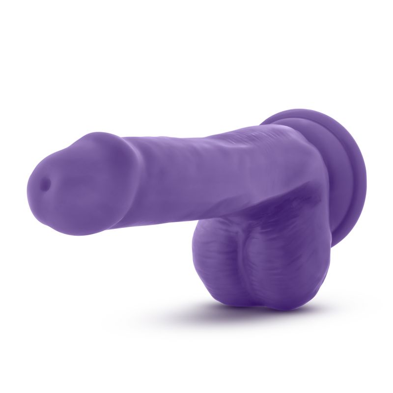 realistic purple dildo featuring ultra-realistic texture and FlexiShaft technology for enhanced pleasure.