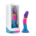 Avant D1 Hot n Cool Silicone Dildo - a colorful artisanal silicone dildo in stylish packaging.