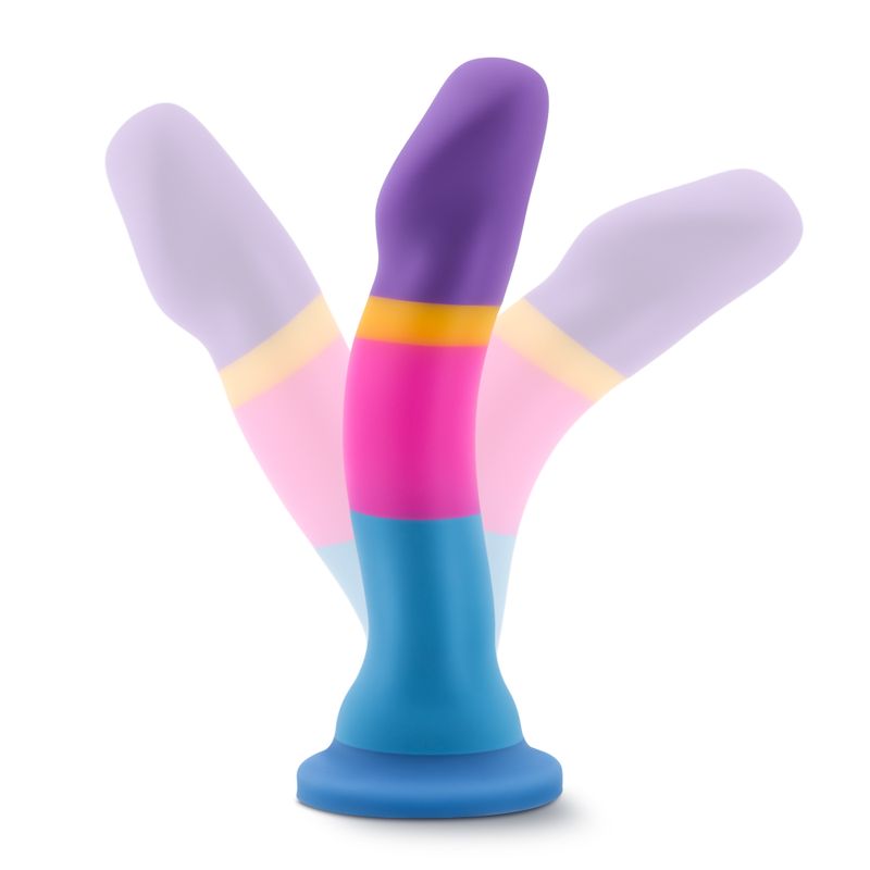 Avant D1 Hot n Cool Silicone Dildo - artisanal silicone dildo with elegant curves and vibrant colors.
