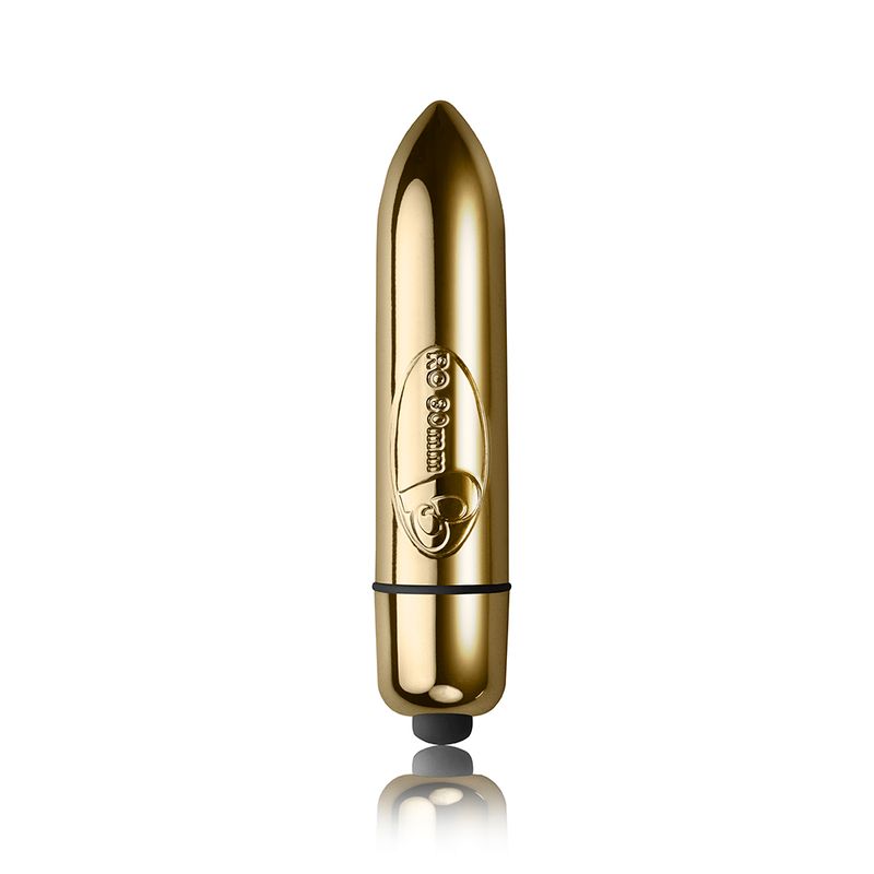 RO-80 Single Speed Bullet Champagne Gold, a powerful single speed bullet vibrator for precision stimulation.