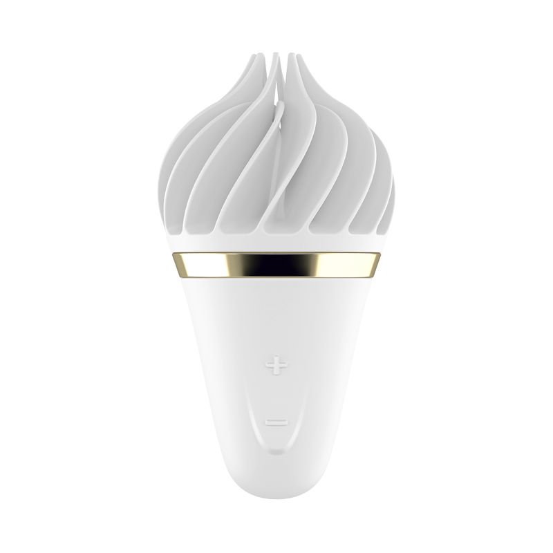 Satisfyer Sweet Treat White/Gold image showcasing advanced design and features for the Satisfyer Sweet Treat review.