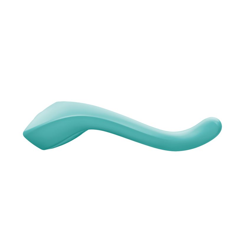 Satisfyer Endless Love vibrator in turquoise color, designed for enhanced pleasure with dual motor control.