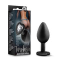 Temptasia bling anal plug in small black with heart-shaped base, perfect for beginners and gentle anal play.