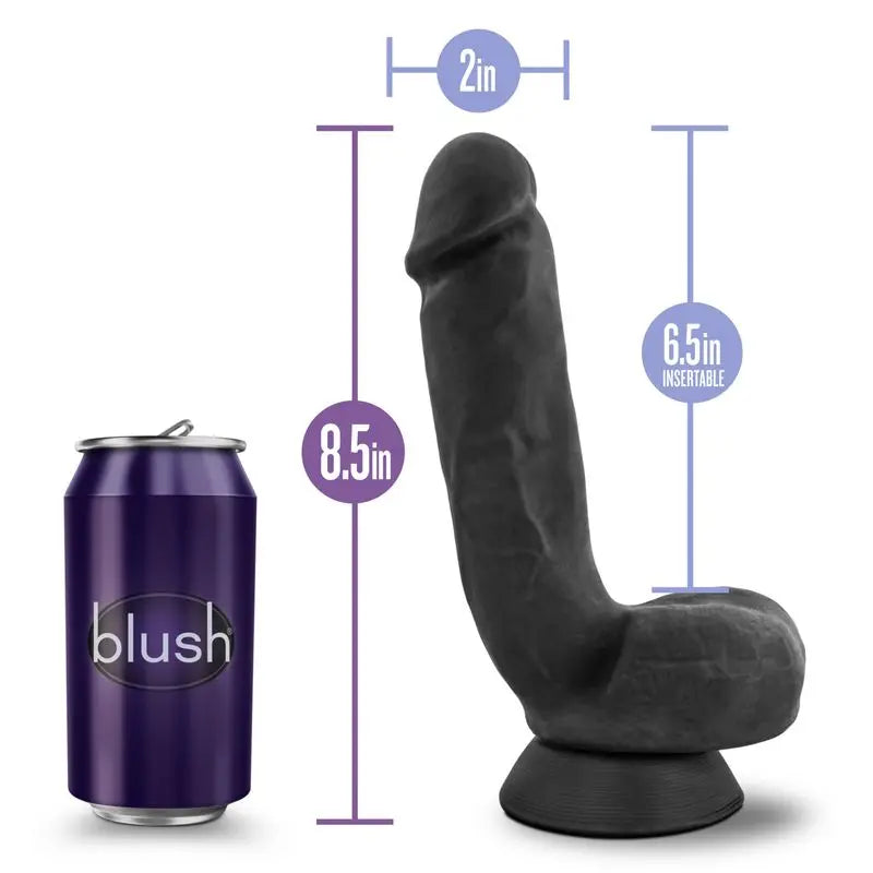 Au Naturel Bold Pound 8.5in Dildo Black Au Naturel Discreet Intimate Essentials.