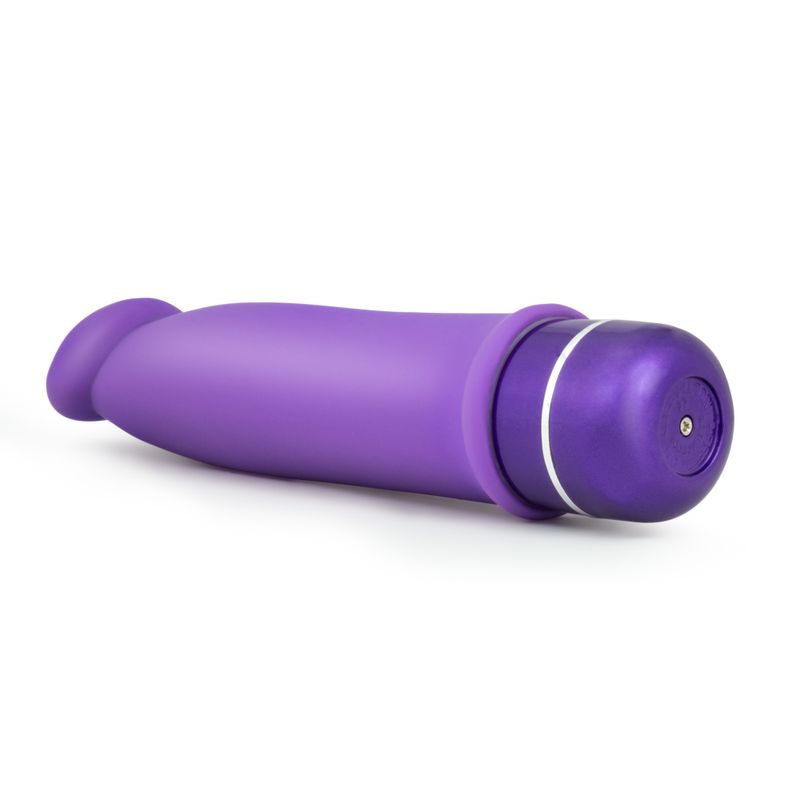 Luxe Purity Purple silicone erotic massager with a velvety smooth texture, perfect for intimate adventures.