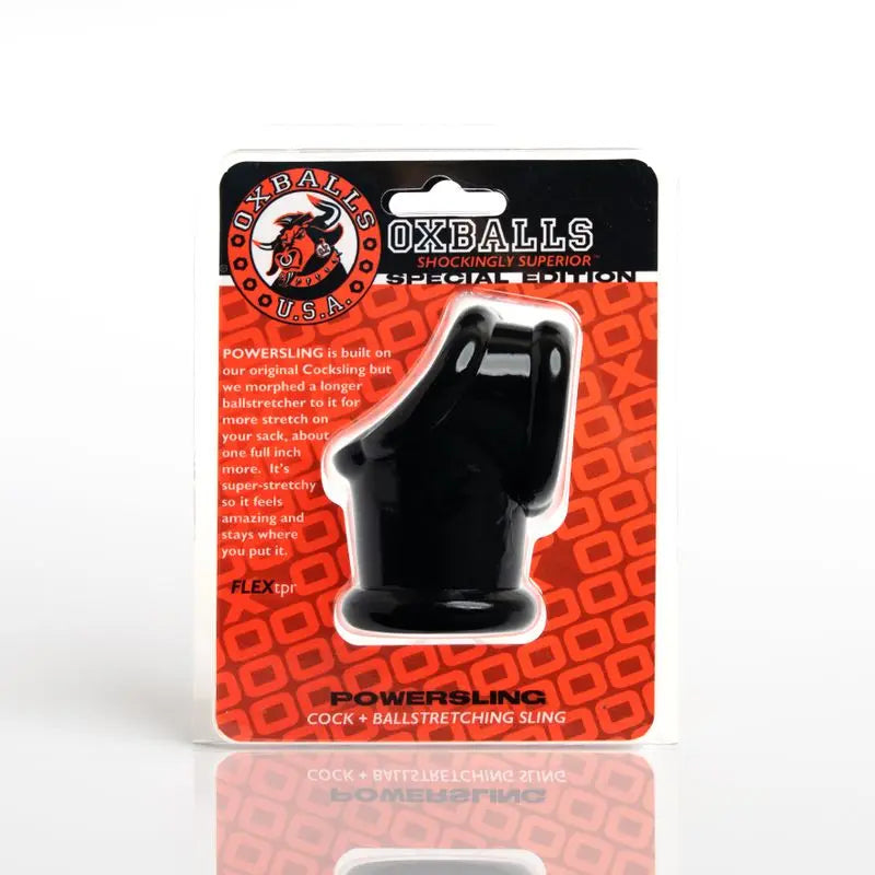 Powersling Cocksling And Ballstretcher Black OxBalls Discreet Intimate Essentials.