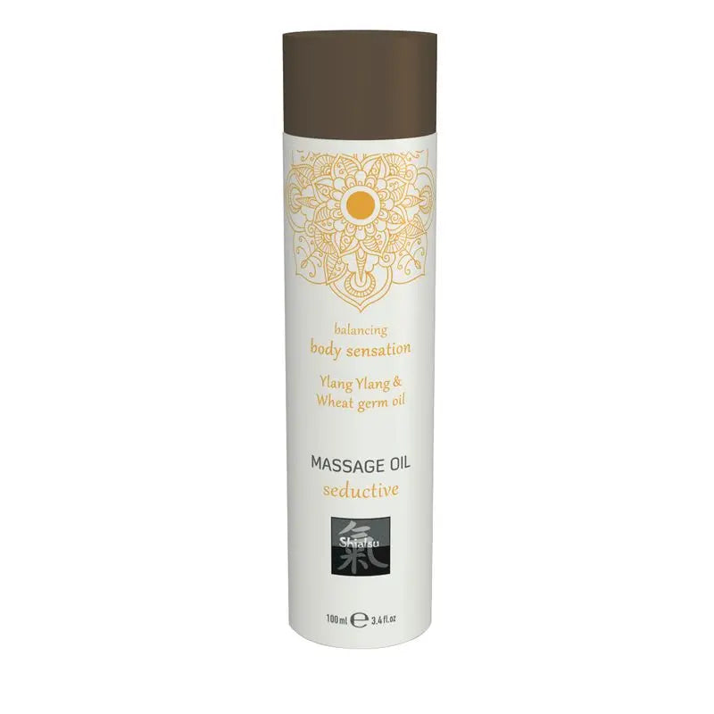 Shiatsu Massage Oil Seductive Ylang Ylang And Wheat Germ Oil 100ml Shiatsu Discreet Intimate Essentials.