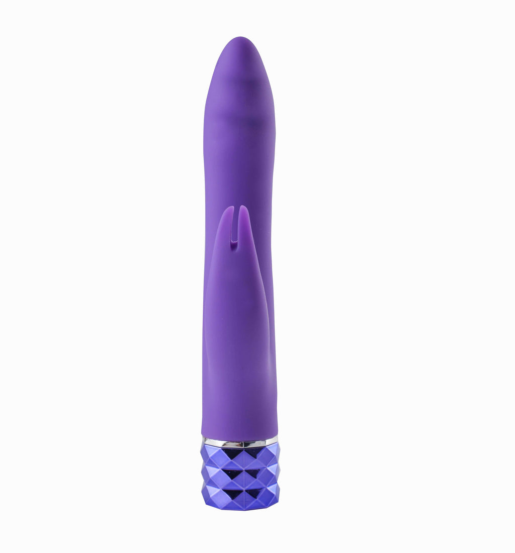 Maia Hailey -  15.2 cm USB Rechargeable Rabbit Vibrator in NEON PURPLE with dual vibration features.