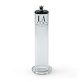 Custom penis cylinder 2.75in x 10in design with clear body and sturdy base for enhanced comfort and seal.
