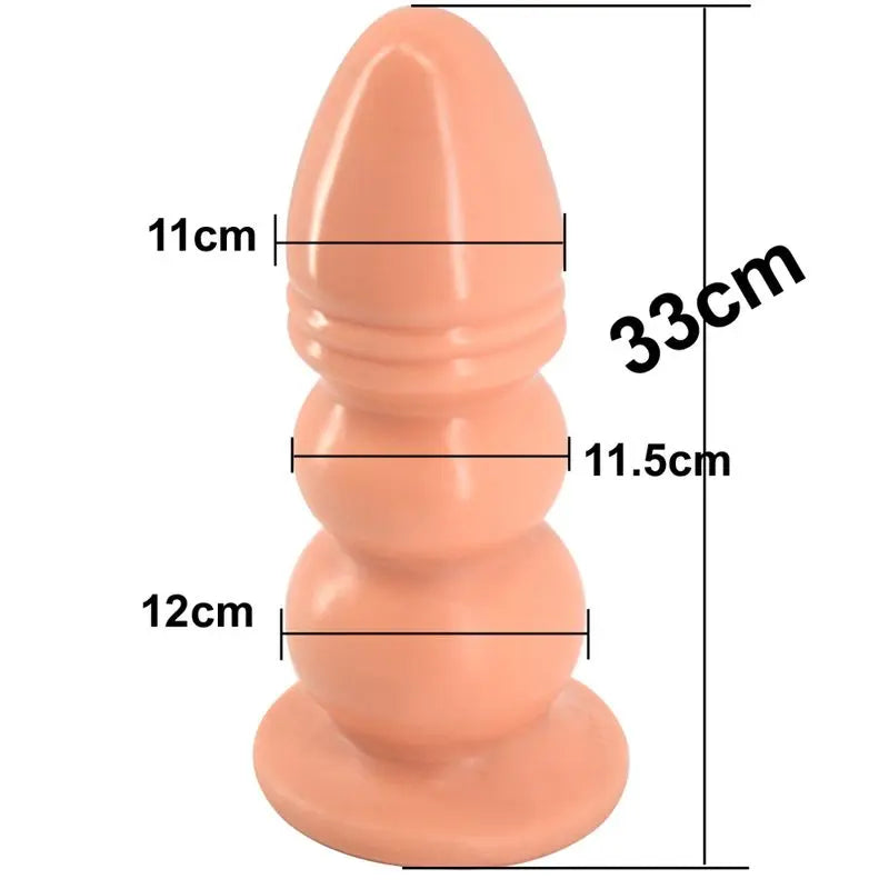 Huge Anal Plug Flesh FAAK Discreet Intimate Essentials.